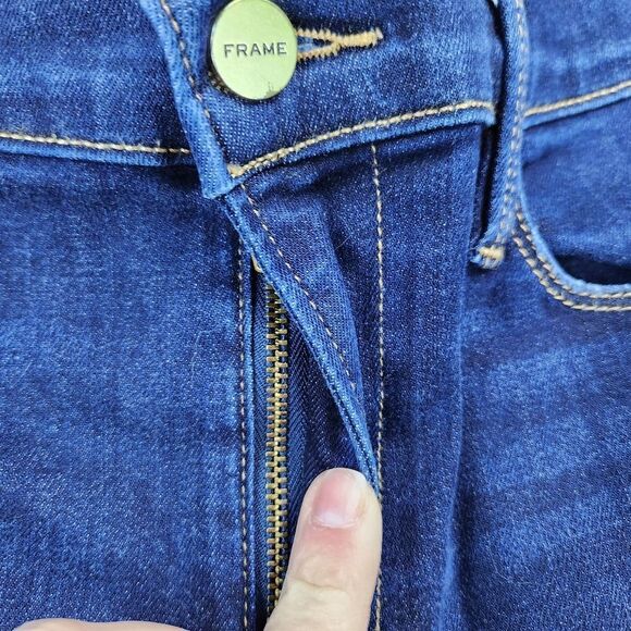 ☔️🔸️Frame Blue Le High Skinny Leg Jeans Size 6/28 - Picture 8 of 14